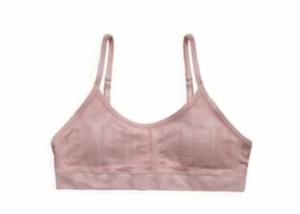 Calvin Klein Big Girls Printed Ruched Seamless Crop Bra  S (6/8) - Picture 1 of 1