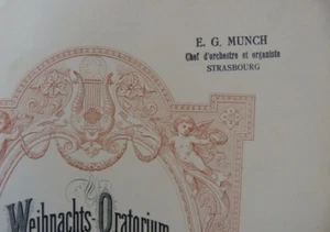 ex- Ernst Munch score / partitur BACH weihnachts-oratorium - Picture 1 of 10