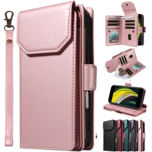 For TCL 20R/20E/20S/20Y/20B Case 11 Card Slot Banknotes Wallet Protection Cover - Picture 1 of 74