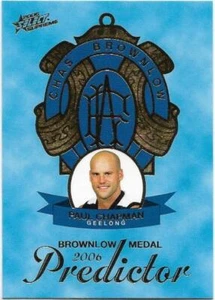 2006 Select Supreme Brownlow Predictor (BP12) Paul CHAPMAN Geelong 046/100 - Bild 1 von 1