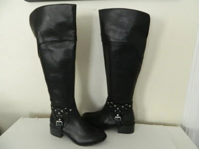 DV BY DOLCE VITA WOMEN KNEE HIGH BLACK RIDING BOOTS SIZE 6M - Image 1 of 4
