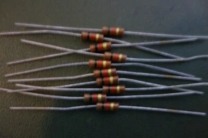 10 Ea Allen Bradley 1K 1/2W 5% Carbon Comp Resistors Tube Audio Amplifier - Picture 1 of 1
