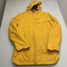 Oakley Snowboard Andrak Fit Hooded Yellow Winter Snow Jacket Men's SZ Small