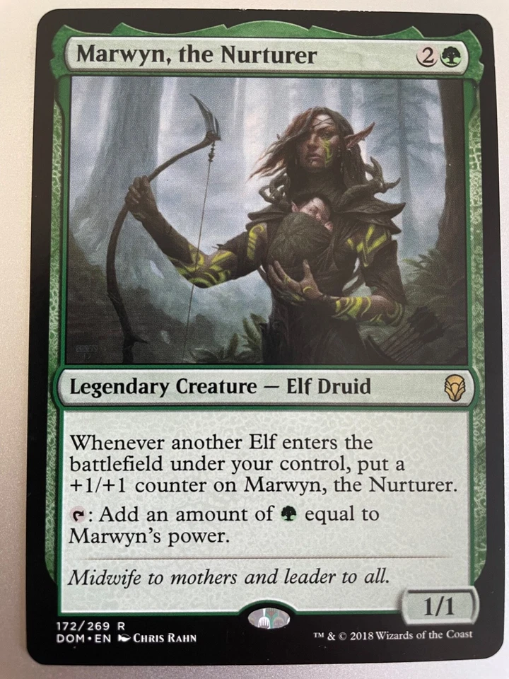 Marwyn, the Nurturer Magic Karte MtG Elf Elfen Dominaria - Bild 1 von 1