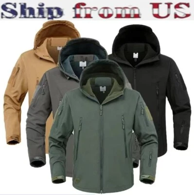 Chaqueta de esquí impermeable para hombre Invierno Chaquetas cálidas Nieve Térmico Polar Abrigo de trabajo EE. UU. Foto 1 de 4