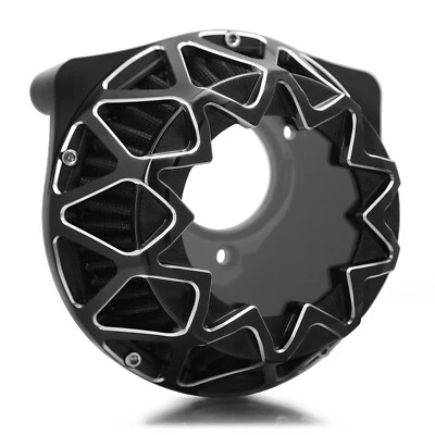 Filtro respirador de aire cruzado de corte en contraste para Harley Touring Road King FLHRC 08-16 Foto 1 de 4