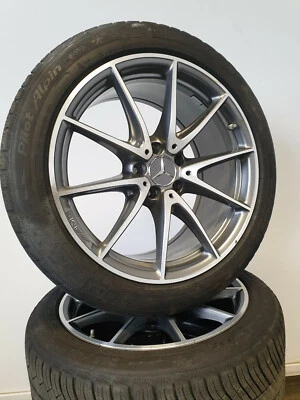4 Winterreifen 265 40 R19 Mercedes E Klasse W213 19" AMG Alufelgen Winterräder - Bild 1 von 4