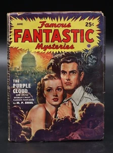 Famous Fantastic Mysteries (1939) Juni 1949 Purple Cloud M P Shiel Lawrence VG+ - Bild 1 von 4