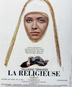 LA RELIGIEUSE -1966 -A.KARINA -J.RIVETTE- Affiche Cinéma 60 X 80 cm - ON LINEN - Picture 1 of 1
