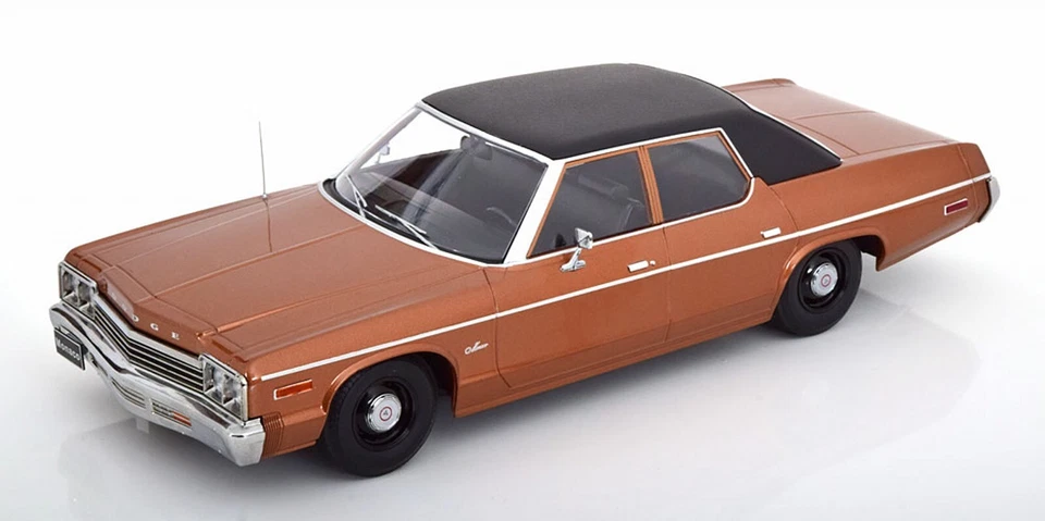 KK-SCALE KKDC181123 DODGE - MONACO 1974 - BROWN BLACK - 1/18