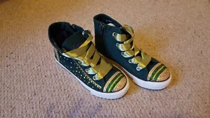 Hi Top Canvas Trainers. Kids Size 12 - Picture 1 of 5