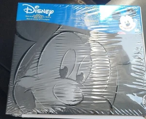 NEW Disney Mickey Mouse Embossed 8" x 8" Scrapbook Album Black SEALED - Picture 1 of 7