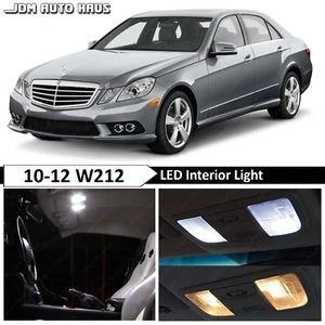 7x White LED Interior Lights Package Kit for Mercedes W212 E-Class Sedan - Picture 1 of 11