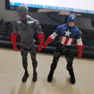 2 Stck. 3,75 Zoll Marvel Avengers Captain American & Ultron Actionfigur Spielzeug - Bild 1 von 3