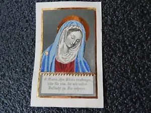c.1870 HL. MARIA HEILIGENBILDCHEN holy card Canivet Gold Spickelbild Wallfahrt - Bild 1 von 5