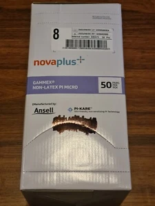 50-Pairs NovaPlus Gammex Non-Latex PI Micro Sterile Surgical Gloves Size 8 - Picture 1 of 2