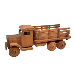 1930s Era Mack GMC Ford Chevrolet Dual Axle Wooden Dump Stake Truck. - Picture 1 of 13