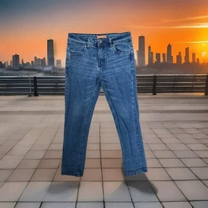 Denim Design Lab Refinery Republic Blue Skinny Men's Jeans Size 10 29W X 24"ins - Picture 1 of 13