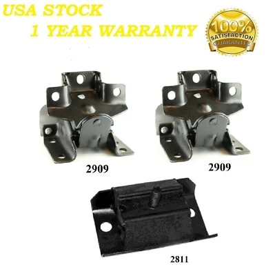 3 piezas motor delantero y montaje de transmisión apto para Chevrolet Suburban 2500 2000-2013 6,0 L 2x2 Foto 1 de 4