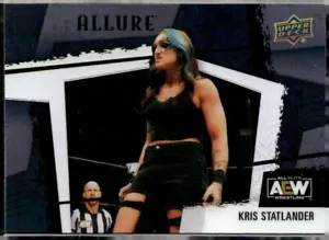 2022 UPPER DECK AEW ALLURE BLACK RAINBOW HORIZONTAL #113 KRIS STATLANDER - Picture 1 of 2