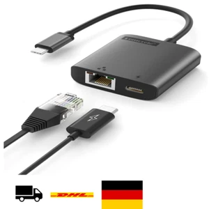 Lemorele USB C zu Ethernet Adapter, MacBook Pro TC35 - Bild 1 von 10