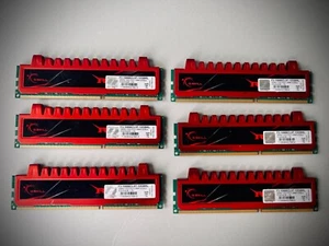 G.Skill Ripjaws 12GB RAM (3x4GB) PC3-10666 DDR3-1333 F3-10666CL9T-12GBRL - Picture 1 of 5
