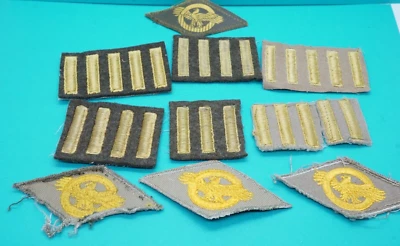 WWII Army 6 Months Of Overseas Duty Hashmark & Ruptured Duck Patches Lot Of 30 - Image 1 of 2