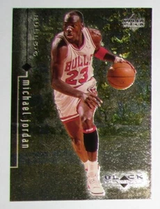 Chicago Bulls 1998-99 cubierta superior diamante negro Michael Jordan #4 envío gratuito - Imagen 1 de 4