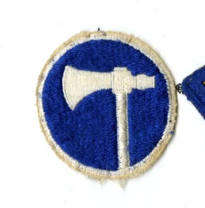 XIX Corps 2nd Design White Details White Back Patch WWII Vintage Europe - Picture 1 of 2