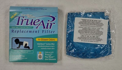 Filtro de carbono de repuesto Hamilton Beach True Air para olores de pañal - 1 filtro Foto 1 de 2