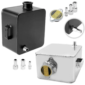 Car Coolant Water Expansion Tank Bottle Header Aluminium Alloy 2L Universal Kit - Picture 1 of 12