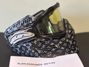 JT Proshield Paintball Mask - Custom designer LV Mask by Cree8 custom designs - Picture 1 of 3