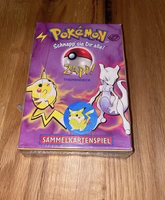 Pokemon Themendeck Zapp mit Holo Karte Mewtu Geöffnet - Bild 1 von 4