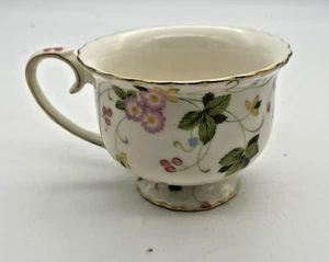 Taza de té Villa Italia Walencja, taza pequeña con patas con patrón floral y adornos dorados - Imagen 1 de 12