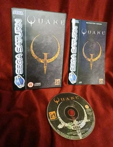 QUAKE VINTAGE SEGA SATURN GAME PAL COMPLETE 1997 WITH MANUAL  - Picture 1 of 9