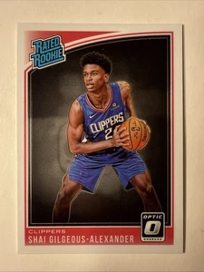 SHAI GILGEOUS-ALEXANDER 2018-19 PANINI DONRUSS OPTIC #162 ROOKIE RC CLIPPERS - Foto 1 di 2