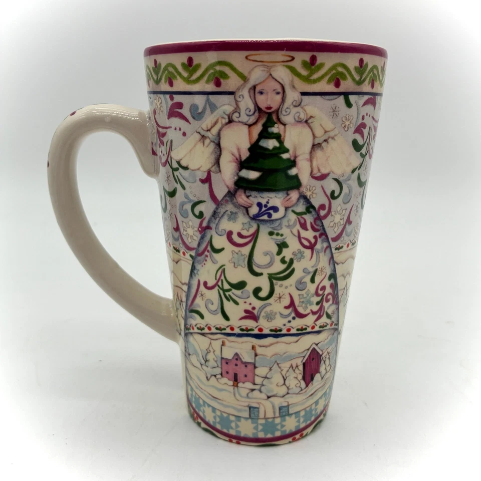 Jim Shore Holiday Angels - Taza de café certificada internacional Four Seasons 16 oz Foto 1 de 4