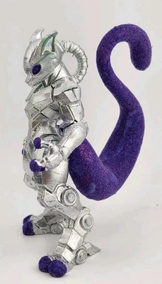 Figura artesanal de 4 pulgadas Mecha Mewtwo textura de terciopelo cromado  Foto 1 de 4