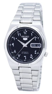 SEIKO 5 Automatic Black Dial SNK SNK063J5 Arabic Unisex Watch Steel Case 34 mm - Picture 1 of 7
