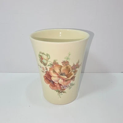 VTG VB Athena Bathroom Cup Glass Roses - Image 1 of 4