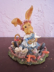 De colección 1997 Hippity Hollow Rabbit "Tea for Two" Bunny Vanmark China ¡En venta! - Imagen 1 de 6