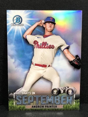 Andrew Painter 2023 Bowman Chrome Sights on September #SOS-16 - Holo - Phillies - Image 1 of 3
