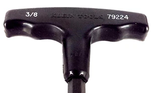 Klein Tools T-Handle Hex-Key - 7'' Blade Length x 3/8'' 79224 *Made In The USA* - Picture 1 of 5