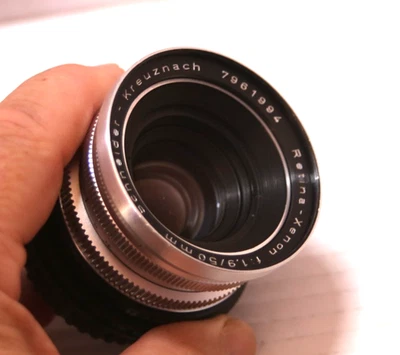 Schneider Kreuznach Retina Xenon 50mm f/1.9 DKL Mount lens, Canon EF Adaptapter - Image 1 of 4