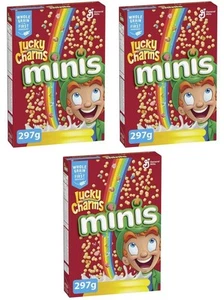 Lucky Charms Minis Breakfast Cereal, 297g (3 Pack) - Picture 1 of 9