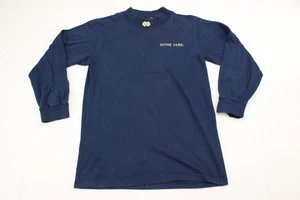 VTG USA Notre Dame men size s navy blue long sleeve shirt - Picture 1 of 6