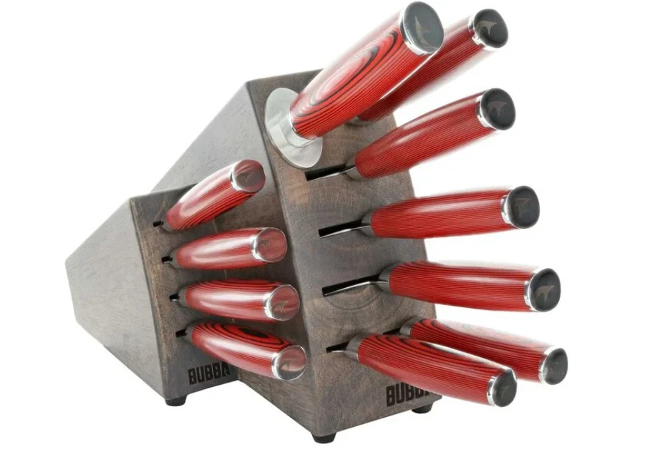 Bubba Blade Complete Kitchen & Steak Knife Set w/ Block 1137661 - Image 1 of 1