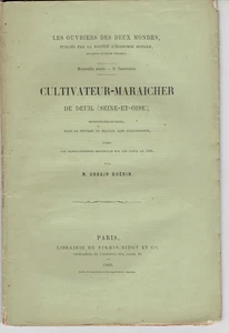 CULTIVATEUR-MARAICHER de DEUIL (SEINE ET OISE) de Guérin 1886 - Picture 1 of 1