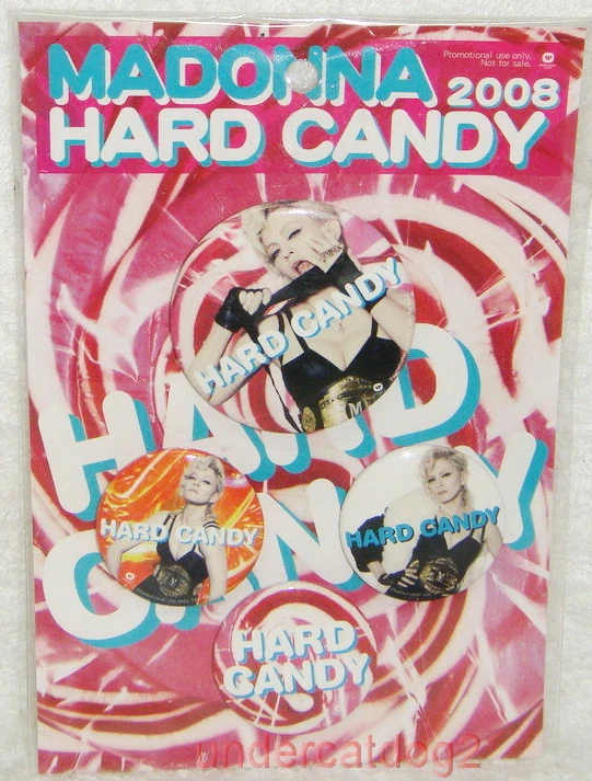 Madonna Hard Candy Taiwan Promo 4 Insignias (Botones Pins)  Foto 1 de 1