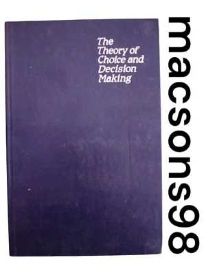 The Theory of Choice and Decision Making by Makarov Mir Publishers Moscow 1987 - Image 1 of 4